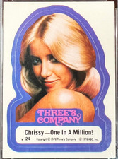 1978 THREE'S COMPANY - Topps Vintage Sticker #24 - Chrissy - One in a Million!😍