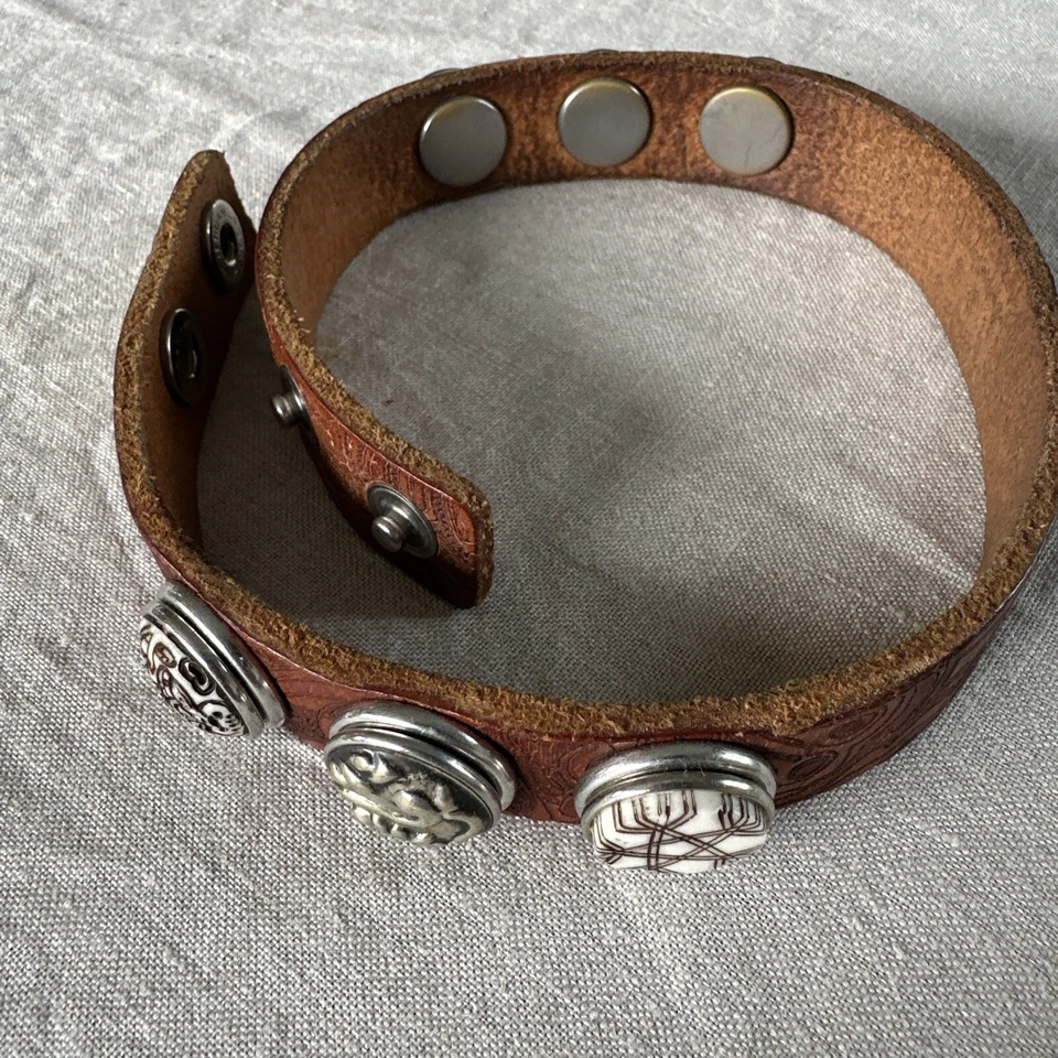 NOOSA Amsterdam ORIGINAL Armband  royal Cognacfarbe Mit  Chunks 43 Cm Lang - Bild 1 von 4