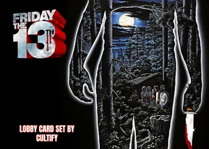 Friday The 13th 1980 Lobby Card Set Of 16 5x7 - Picture 1 of 5