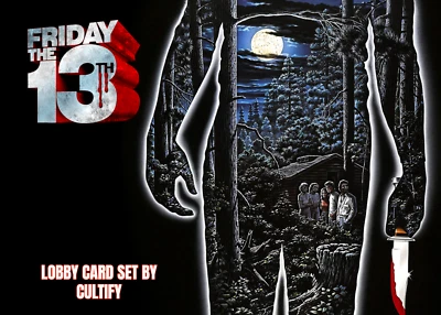 Friday The 13th 1980 Lobby Card Set Of 16 5x7 - Image 1 of 4