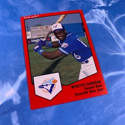Webster Garrison 1989 ProCards Knoxville Blue Jays - Image 1 of 2