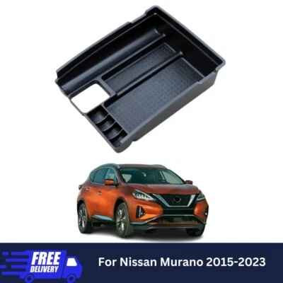Bandeja organizadora de almacenamiento reposabrazos consola central 1 pieza estuche para Nissan Murano 2015-24 Foto 1 de 4