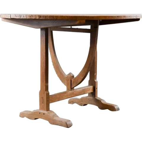 Antique French Provincial Oak Wine Tasting Vendange Tilt-top Table c. 1880 Cover