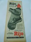 Publicite 1955 Rijo Chussures Semelle Extra Souple Bouts And Coins Armes