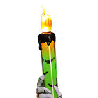 (Green) Halloween Decoration Lamp Skull Candle Holder Light Decorative