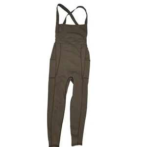 Free People Movement My High Active Jumpsuit XS Tan One Piece Pant Leggings - Picture 1 of 13