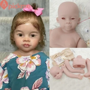 30inch Meili Reborn Baby Doll Unpainted Kits DIY Doll Cloth Body Connectors Eyes - Bild 1 von 8