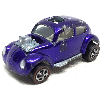 Hot Wheels Redline Custom Volkswagen 1967 Purple White Interior Made In USA - Image 1 of 4