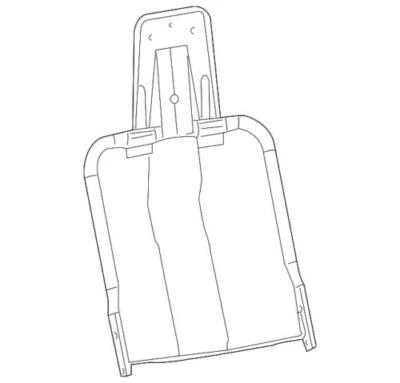 Genuine GM 2004-2010 Chevrolet GMC Colorado Canyon Left Seat Back Frame 89041447 - Image 1 of 2