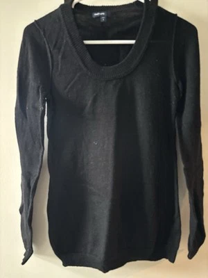 Gap Maternity Black Wool Blend Scoop Neck Long Sleeve Sweater -Small - Image 1 of 3