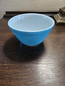 Pyrex 401 Primary Blue Mixing Nesting Bowl 1.5 Pint Vintage 1950’s MCM Excellent - Picture 1 of 8