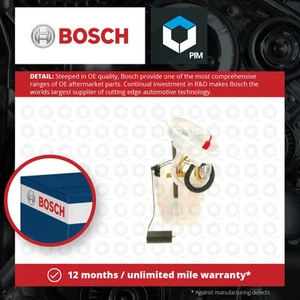 Fuel Pump fits BMW 218B F44 2.0D In tank 2020 on B47C20B Bosch 16117300466 New - Picture 1 of 5
