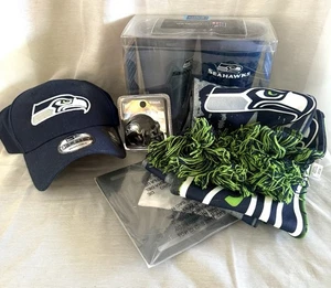 Seattle Seahawks NFL Football Super Fan Lot - Hat, Scarf & More - Picture 1 of 6