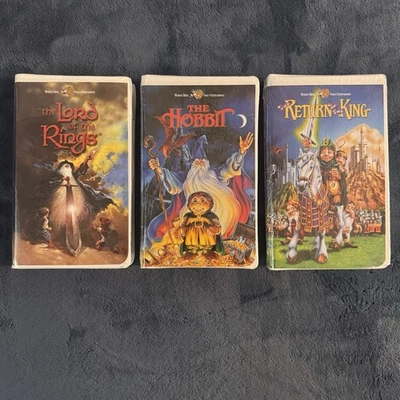 Lord of the Rings, The Hobbit, Return of the King Animated VHS Tapes (3 Sealed) - Image 1 of 4