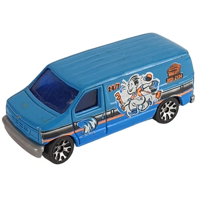 Vtg Matchbox FORD PANEL Van Hero City Plumber Blue 1999 1:80 China Diecast Car - Image 1 of 4