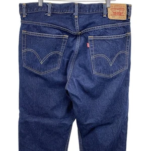 Vintage Levis 505 Jeans Herren 38 X34 (38x31) Blau Dark Wash Baumwolle Regular Fit - Bild 1 von 12