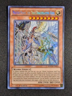 Yugioh - Master Peace, the True Dracoslaying King MACR-EN024 1st Secret LP - Image 1 of 2