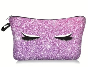 Makeup Brush Holder, Zipper Pencil Holder, Money Bag, Cute Eyelash Bag. - Picture 1 of 5