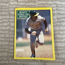 Vintage Beckett Baseball Card Magazine September 1990 Rickey Henderson Cover 66