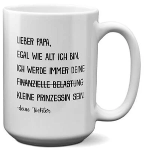 XL Tasse Papa Geschenk Vatertag von Tochter Vater Geburtstag Kaffeetasse Mann - Bild 1 von 6