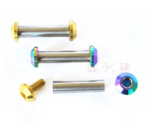 1x set Fastener Rear Shock Absorbers Titanium Nuts Flange Bolts JP8/JXP/FA073 - Picture 1 of 10