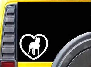 Calcomanía adhesiva perro Dogo Argentino Heart K967 6" - Imagen 1 de 1