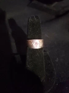 Vintage Sterling And Heart Shaped Pink Fluorite Ring Size 6 - Picture 1 of 6