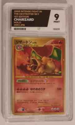 Ace 9 Charizard 1st Ed 092/092 Stormfront JAPANESE Pokemon Cards TCG Mint PSA 10 - Image 1 of 3