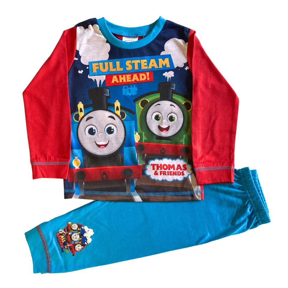 THOMAS & FRIENDS Jungen THOMAS THE TANK Pyjama, PJS 18ths - 5 Jahre Charakter Nachtwäsche