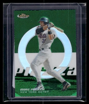 2005 Topps Finest Green Refractor #109 Mike Piazza 176/199 Mets HOF - Image 1 of 2