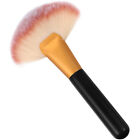 Wood Handle Large Fan Brush for Makeup & Cosmetics (Black)