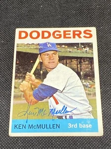 Ken McMullen Dodgers Signed Auto Autographed 1964 Topps Card #214 ~ COA - Picture 1 of 6