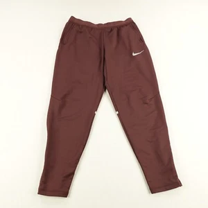 Nike Pants Mens Large Red Phenom 2 Dri Fit Running Performance Ankle Zip Joggers - Picture 1 of 17