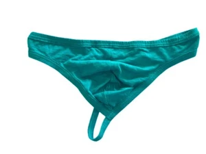 "Aqua elance Stretch Thong" Vintage Jockey elance Aqua Stretch Thong - Men's M - Picture 1 of 2