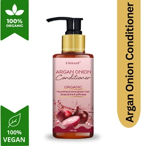 Unisaif Argan Onion Hair Conditioner 100ml – Organic Repair for Dry Curly Hair - Picture 1 of 5