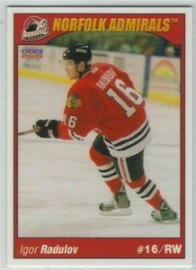 Igor Radulov 2004-05 Norfolk Admirals (AHL) 
