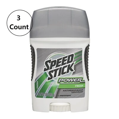 Paquete de 3 antitranspirante/desodorante sólido Speed Stick Power Fresh 1,8 oz. 24 horas Foto 1 de 2