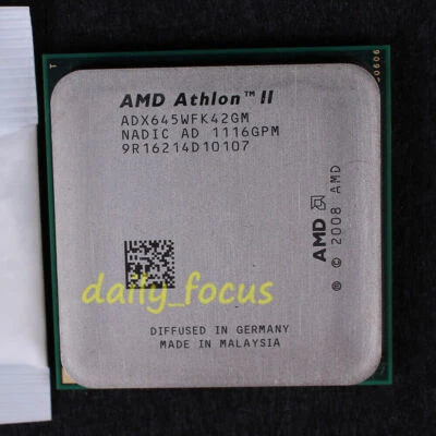 AMD Athlon II X4 645 3.1 GHz CPU Processor ADX645WFK42GM 667 MHz Socket AM3 - Image 1 of 2