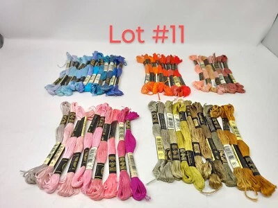 NEW DMC Floss From DEALER STOCK - 50 Random Colors - Lot #11 - NO DUPLICATES. - Image 1 of 4