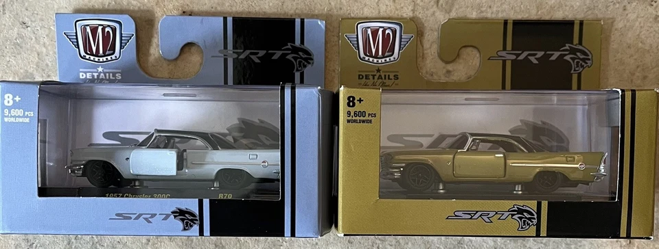 Lot Of 2! M2 Machines 1:64  1957 Chrysler 300c R70 R64 - Image 1 of 2