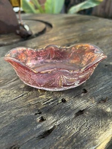 1899 Antique EAPG Delaware Ruby Flash (Gold Accent) by US Glass Berry Bowl 5¾" - Picture 1 of 5