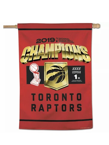 Toronto Raptors 2019 NBA Finals Champions 28" x 40" House Vertical Banner Flag Cover