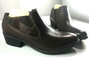 Earth Origins Christine Bootie Womens Brown Leather Shoes Size 11 M - Picture 1 of 12