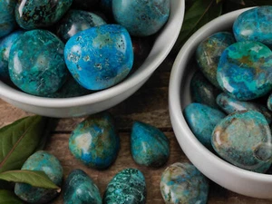 Cristales y piedras curativas caídas CHRYSOCOLA, cuidado personal, regalo único, E1455 - Imagen 1 de 10