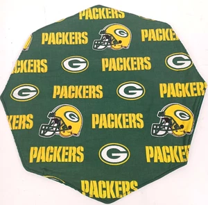 Handmade Green Bay Packers Football Logo Fabric Table Centerpiece 14" Octagon - Picture 1 of 3