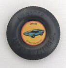 Vintage 1969 Hot Wheels Redline Carabo Plastic Button Pin Badge Usa Vhtf!