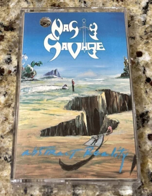 NASTY SAVAGE - ABSTRACT REALITY CASSETTE TAPE  Restless Records 72244-4 HTF - Image 1 of 4