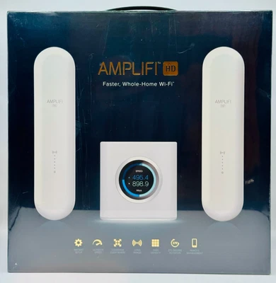 UBIQUITI AMPLIFI Dual-Band Mesh Wi-Fi Router System & Mesh Points - NEW SEALED - Image 1 of 4