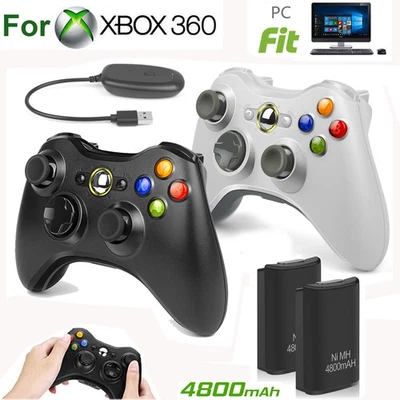 Wireless Controller For Microsoft Xbox 360/ 360Slim/ 360E, PC Windows 11/10/8/7 - Image 1 of 4
