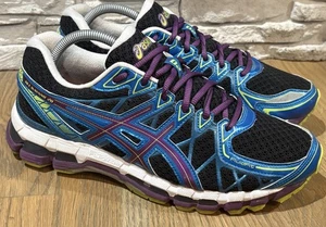 Asics Gel Kayano 20 Running Shoes Black Lime Purple - Women's 10 - T3N8N - Picture 1 of 10